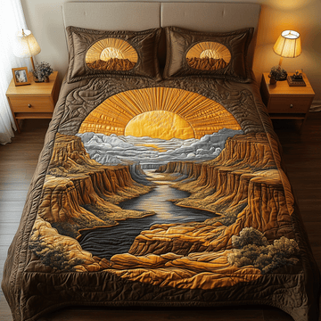 Rocky Canyon Dreams 3-Piece Quilted Bedding Set