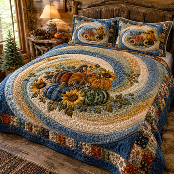 Rustic Harvest 3-Piece Quilted Bedding Set