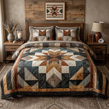 Rustic Prairie Patch 3-Piece Quilted Bedding Set
