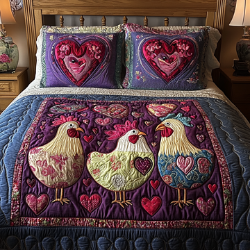 Rustic Roost 3-Piece Quilted Bedding Set