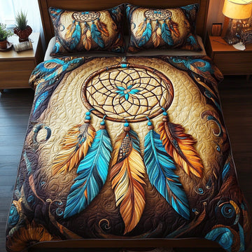 Serenity Dreamcatcher 3-Piece Quilted Bedding Set