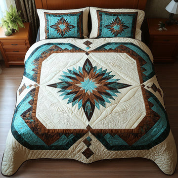 Starburst Serenity 3-Piece Quilted Bedding Set