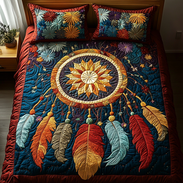Starlit Guardian 3-Piece Quilted Bedding Set