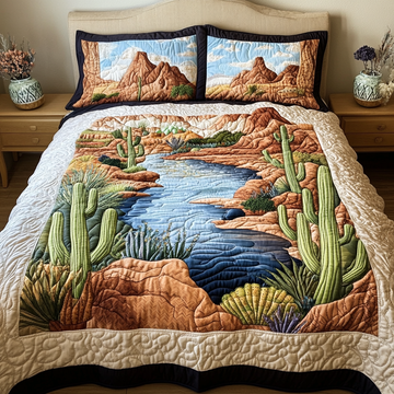 Sunset Ridge 3-Piece Quilted Bedding Set