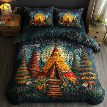 Teepee Dream 3-Piece Quilted Bedding Set