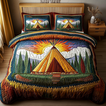Tribal Escape 3-Piece Quilted Bedding Set