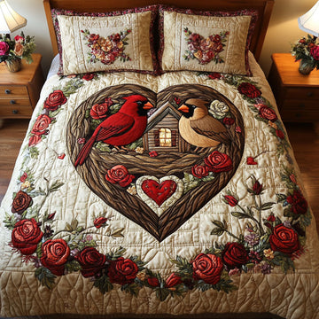 True Mates 3-Piece Quilted Bedding Set