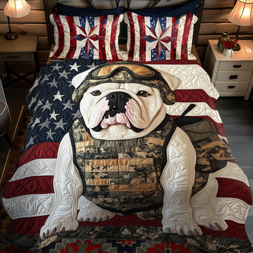 Victory Banner 3-Piece Quilted Bedding Set