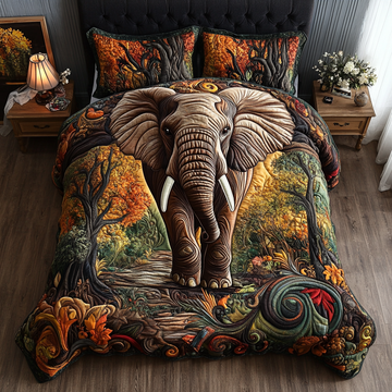 Wild Majesty 3-Piece Quilted Bedding Set
