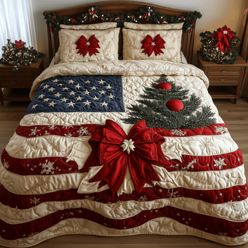 Winter Glory 3-Piece Quilted Bedding Set