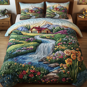 Woodland Haven Cottage 3-Piece Quilted Bedding Set