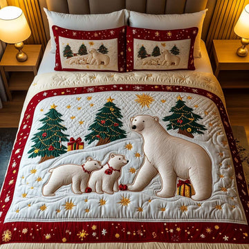 Yuletide Dreams 3-Piece Quilted Bedding Set