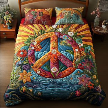 Zen And Zest 3-Piece Quilted Bedding Set