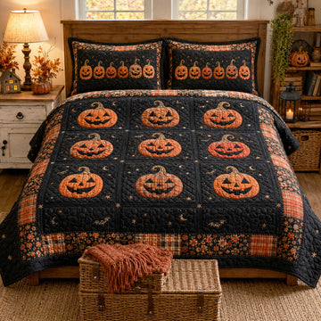 Autumn Charm Fall 3-Piece Quilted Bedding Set