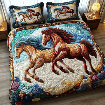 Dreamy Pair 3-Piece Quilted Bedding Set