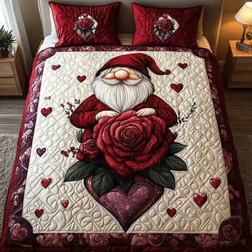Loving Bouquet 3-Piece Quilted Bedding Set