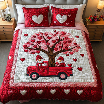 My Tiny Valentine 3-Piece Quilted Bedding Set