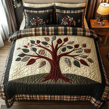 Patchwork Roots 3-Piece Quilted Bedding Set