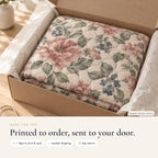 Made to order: printed and quilted in 5-7 business days, tracked shipping, 30-day returns (sample design shown)